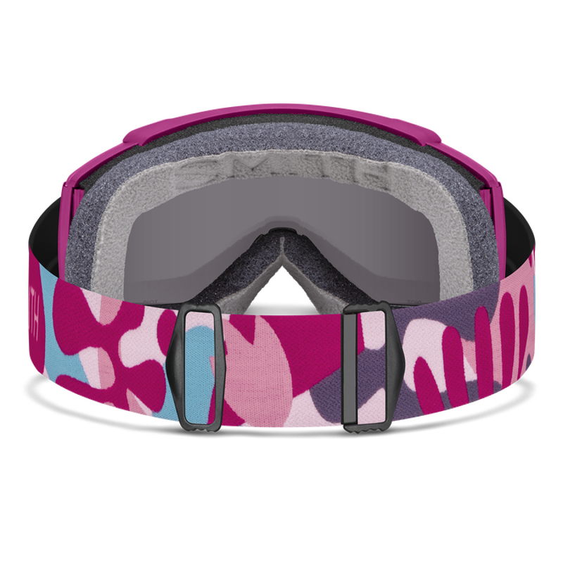 Smith Squad Goggles Pink + ChromaPop Sun Black Lens and Spare Lens-3